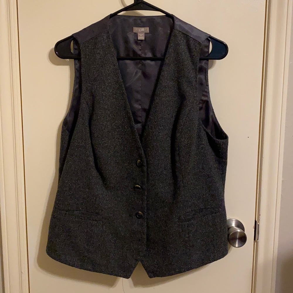 J Jill Grey Suit Vest